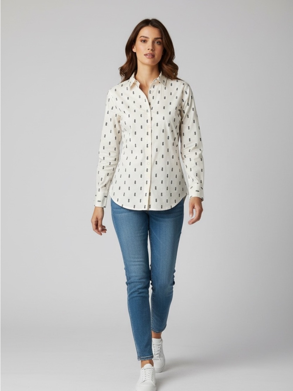 J.Crew Pineapple Shirt Size XXS​​​​